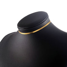 Stainless Steel Flat Necklace Gold Waterproof  Filmy Snake Chain Men Width 3mm - ArsaOne