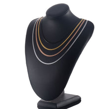 Stainless Steel Flat Necklace Gold Waterproof  Filmy Snake Chain Men Width 3mm - ArsaOne