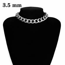 Miami Cuban Choker Necklace Collar Statement Hip Hop Big Chunky Aluminum Gold Color Thick Chain - ArsaOne