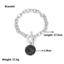 Arso Minimalist Casual Neck Chain Necklaces for Women Round Marble Pendants Hiphop - ArsaOne