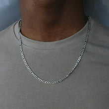 Figaro Chain Necklace Men Stainless Steel Gold Color Long Necklace - ArsaOne