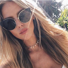 Simple Pearl Bead Chain Choker Necklace  Crystal Leaf Tassel Necklace For Women Fashion - ArsaOne