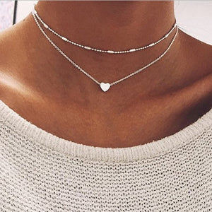 Asymmetric Lock Necklace for Women Twist Gold Silver Color Chunky Thick Lock Choker Chain Necklaces Party Jewelry - ArsaOne