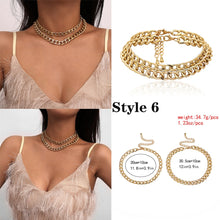 Miami Cuban Choker Necklace Collar Statement Hip Hop Big Chunky Aluminum Gold Color Thick Chain - ArsaOne