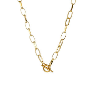 Chain Toggle Class Gold Necklaces Mixed Linked Circle Necklaces - ArsaOne