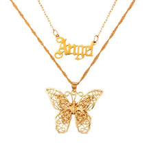 Ars Bohemian Multilayer Necklaces For Women Men Gold Butterfly Portrait Coin Cross Crystal Chokers - ArsaOne