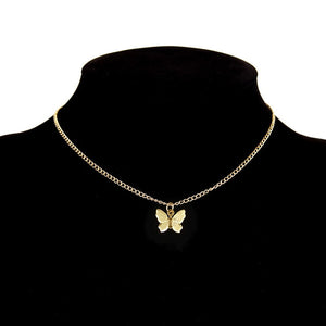 Ars Gold Chain Butterfly Pendant Choker Necklace Women Statement Collares Bohemian - ArsaOne