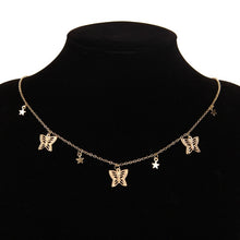 Ars Gold Chain Butterfly Pendant Choker Necklace Women Statement Collares Bohemian - ArsaOne