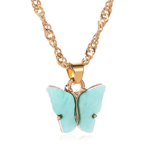 Ars Gold Chain Butterfly Pendant Choker Necklace Women Statement Collares Bohemian - ArsaOne