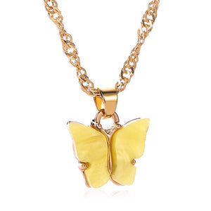 Ars Gold Chain Butterfly Pendant Choker Necklace Women Statement Collares Bohemian - ArsaOne