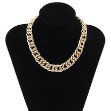 Miami Cuban Choker Necklace Collar Statement Hip Hop Big Chunky Aluminum Gold Color Thick Chain - ArsaOne