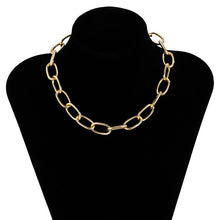 Miami Cuban Choker Necklace Collar Statement Hip Hop Big Chunky Aluminum Gold Color Thick Chain - ArsaOne